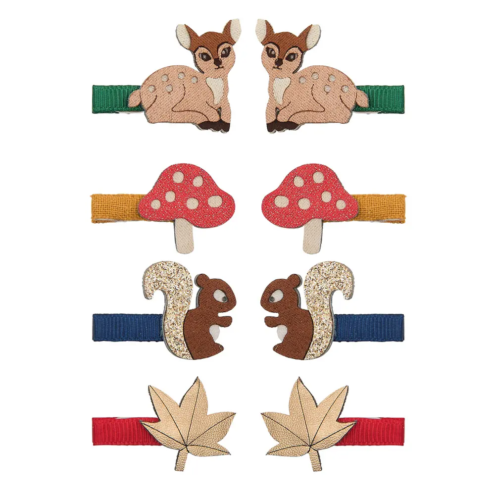 Mimi & Lula AW26森野奇遇/ 小鹿森林迷你髮夾/ 8入
