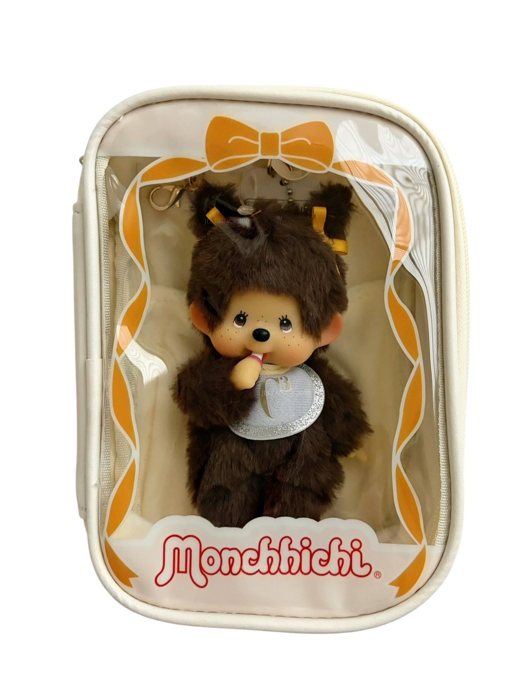 【現貨】日本Monchhichi x C3 人氣娃娃&娃包吊飾組(792238/棕/雙馬尾/蒙奇奇/女孩/聯名款/平行輸入)