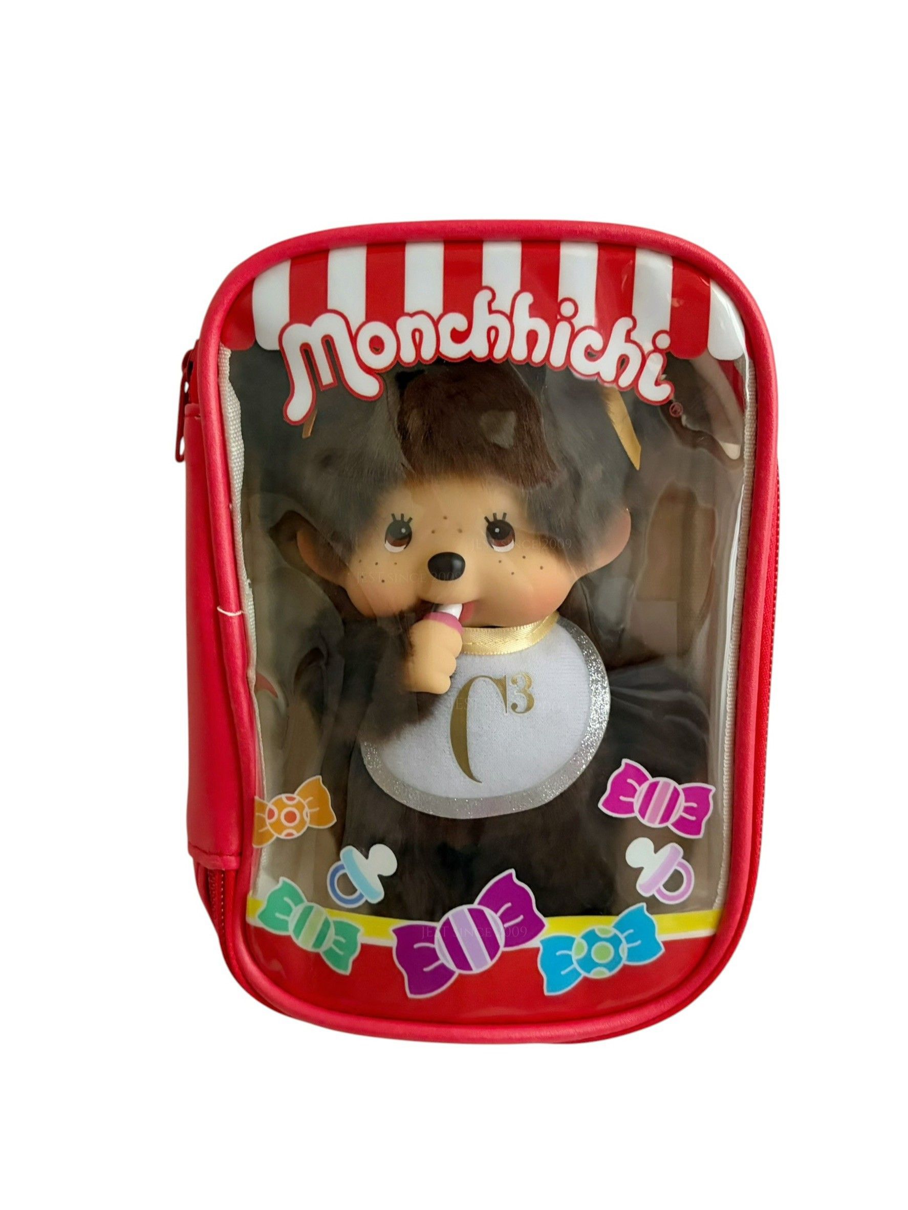 【現貨】日本Monchhichi x C3 人氣娃娃&娃包吊飾組(792269/棕/雙馬尾/蒙奇奇/S娃/女孩/聯名款/平行輸入)