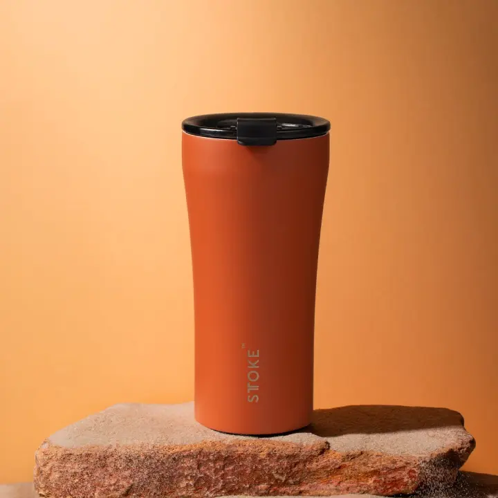 STTOKE陶瓷保溫瓶/ 原野系列/ 16oz/ 暖陽橘