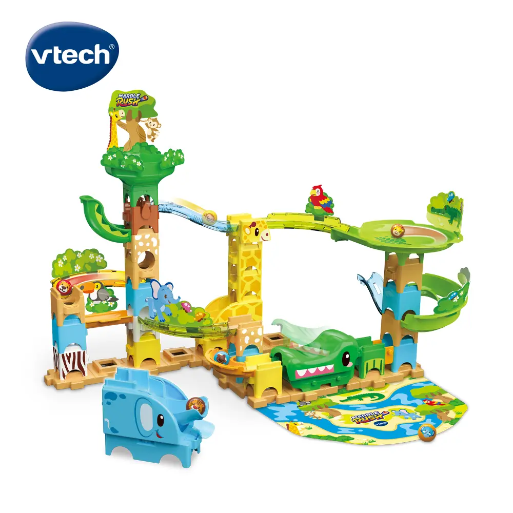 vtech智能滾球積木建構軌道組/ 叢林探險