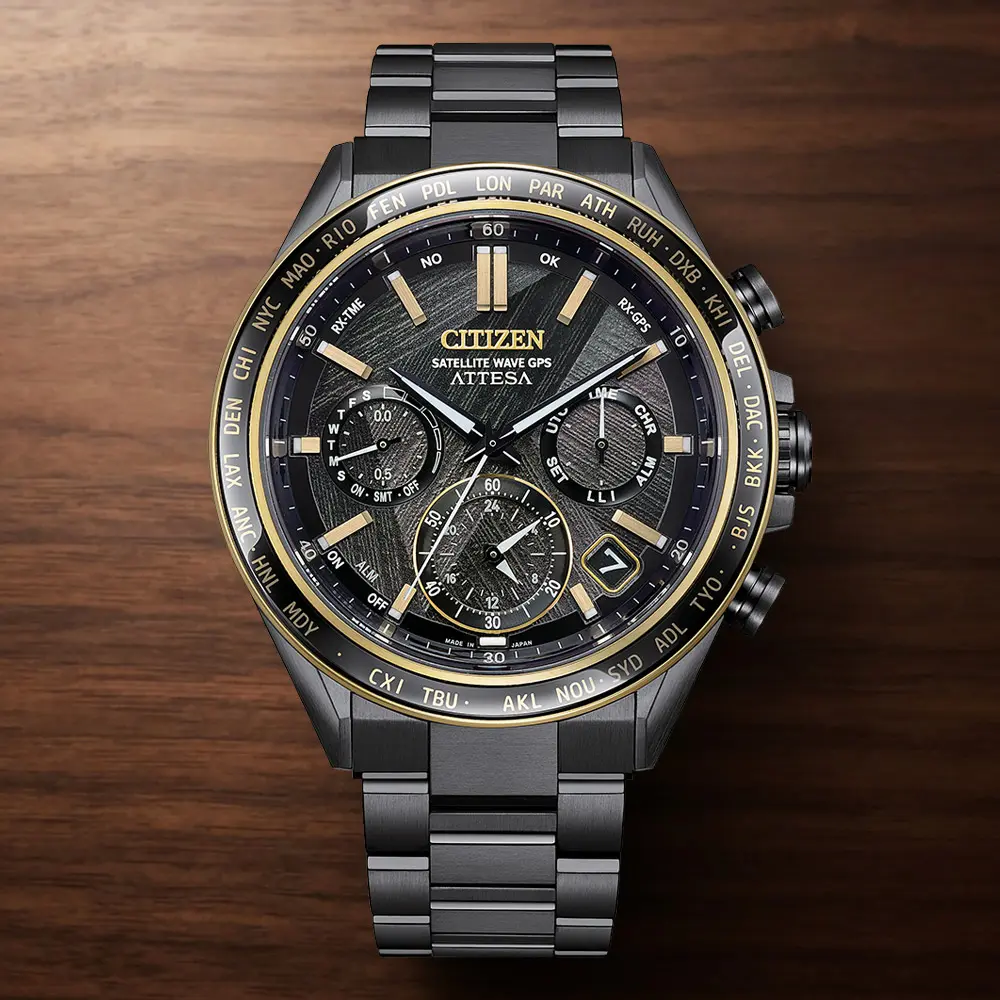CITIZEN 星辰 LIGHT in BLACK 闇影之光 光動能50週年限量 GPS衛星對時手錶 錶 生日禮 送禮(CC4078-51E)