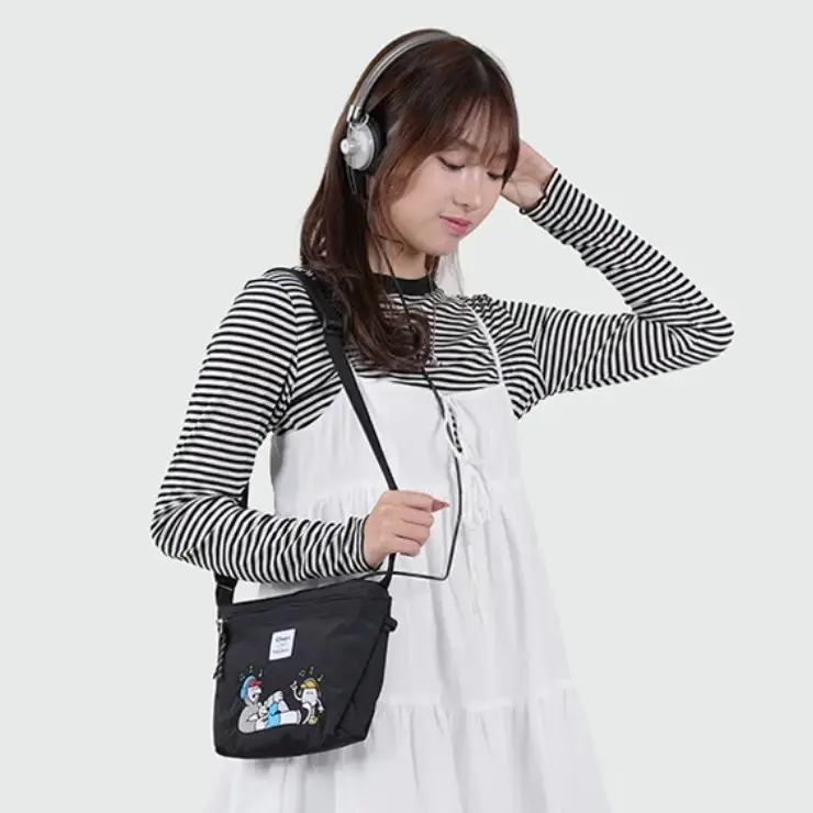 hellolulu 20th限CANA側背包/ 煤炭黑
