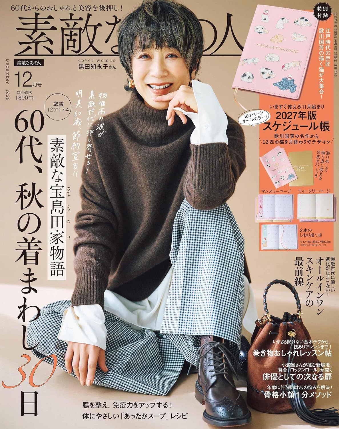 素敵なあの人 (12月/2026/附歌川國芳貓之東海道五十三次2027年手帳)