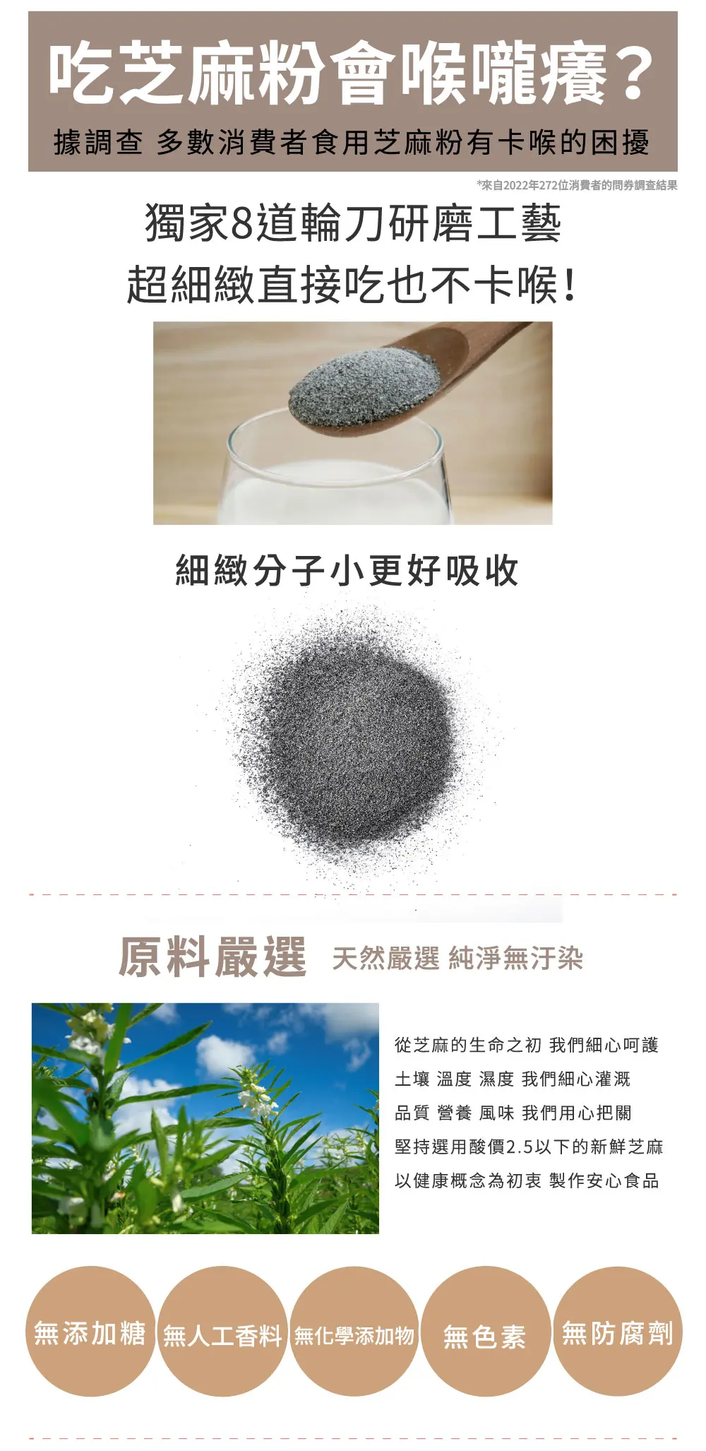 芝初8倍細高鈣黑芝麻粉/ 200g