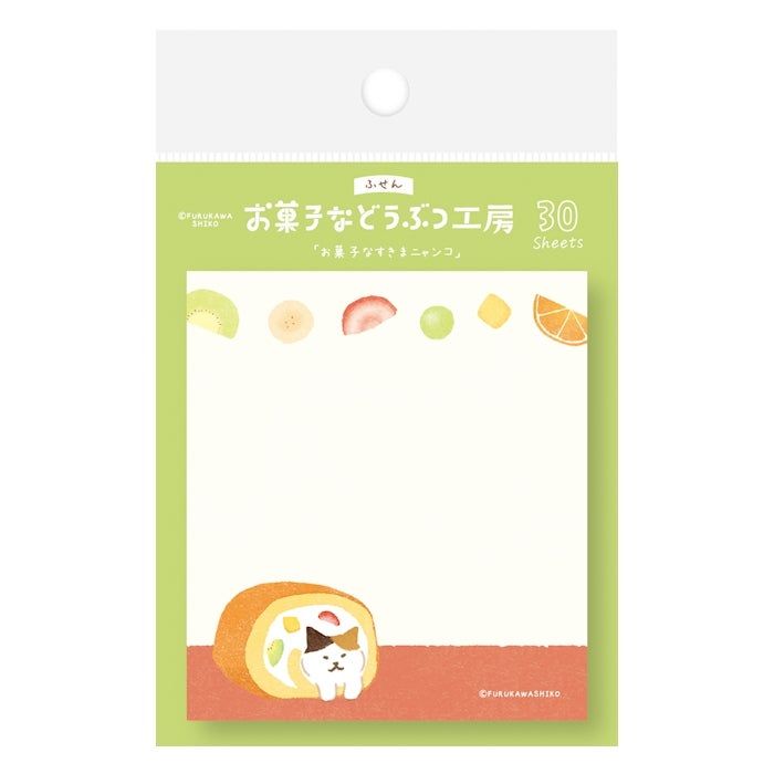 日本 Wa-Life 甜點動物工房系列便利貼/ 縫隙間的小貓