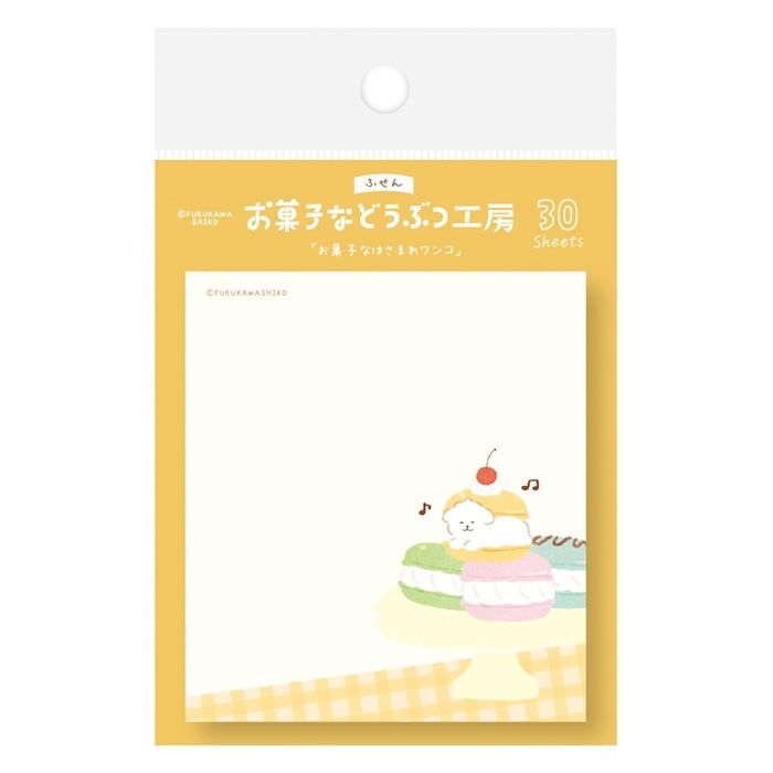 日本 Wa-Life 甜點動物工房系列便利貼/ 被夾起來的小狗