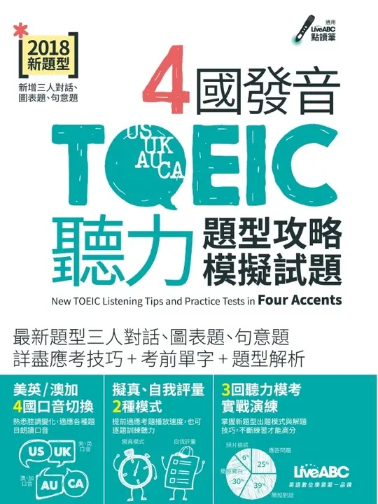 4國發音TOEIC聽力 (電子書)