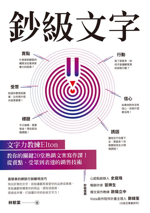 鈔級文字：文字力教練Elton教你的關鍵20堂熱銷文案寫作課！ (電子書)