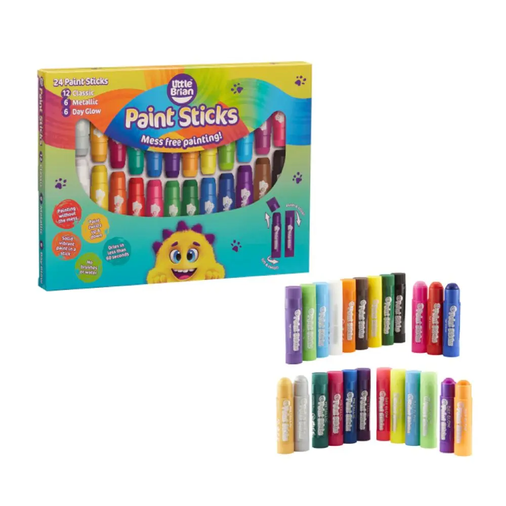 Little Brian可洗式水彩棒24色小畫家盒