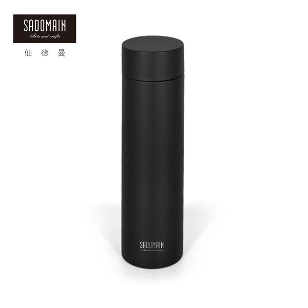 【SADOMAIN 仙德曼】316不鏽鋼袖珍保溫杯350ml-黑色