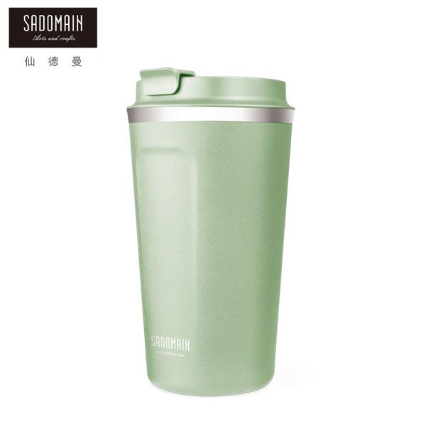 【SADOMAIN 仙德曼】316咖啡直飲保溫杯-馬卡龍綠480cc