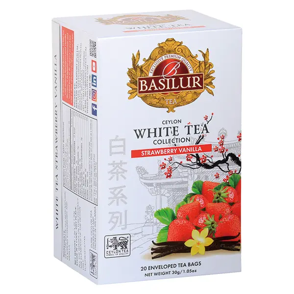 BASILUR草莓香草風味茶包/ 白茶