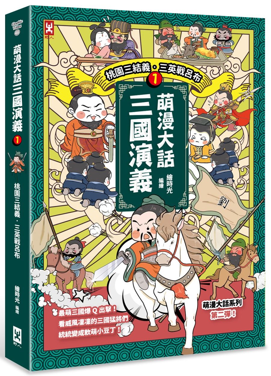 萌漫大話三國演義 1: 桃園三結義．三英戰呂布 (附三國鼎立手繪大事記超長海報-左半圖)