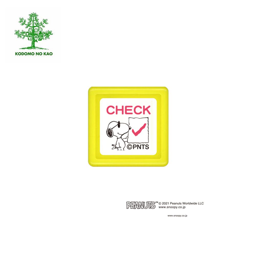 KODOMO NO KAO Snoopy浸透印章/ E/ CHECK