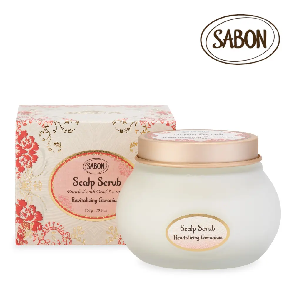 SABON 新升級 死海鹽頭皮磨砂膏/ 賦活天竺葵/ 300g