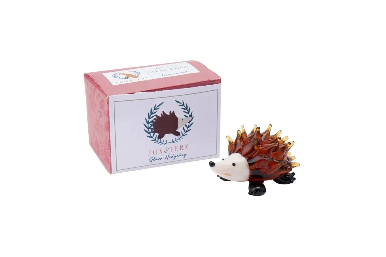 英國 CGB Giftware 玻璃工藝擺飾/ 刺蝟