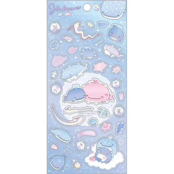 San-X鯨鯊先生貼紙/ 深海回憶/ 藍