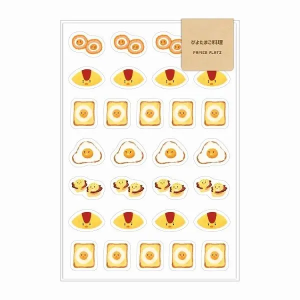 日本 PAPIER PLATZ Aoyoshi 貼紙/ 蛋料理