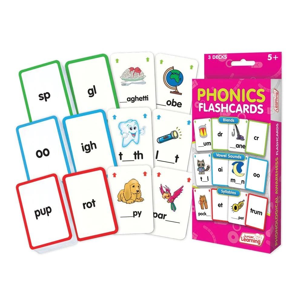 Junior Learning自然發音閃卡/ 英文