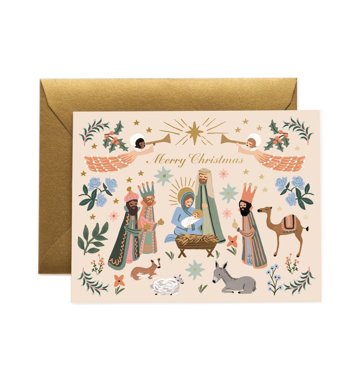 美國 RIFLE PAPER 聖誕卡/ Nativity Scene