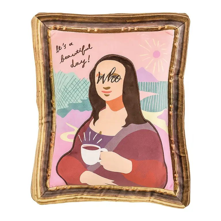 日本 LIVHEART Art 名畫抱枕/ Mona Lisa