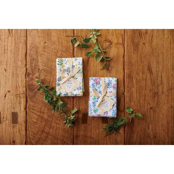 日本 REP 純棉家事布2入組/ Feuille Blue