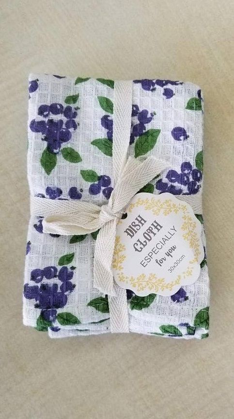 日本 REP 純棉家事布2入組/ Blueberry Blue