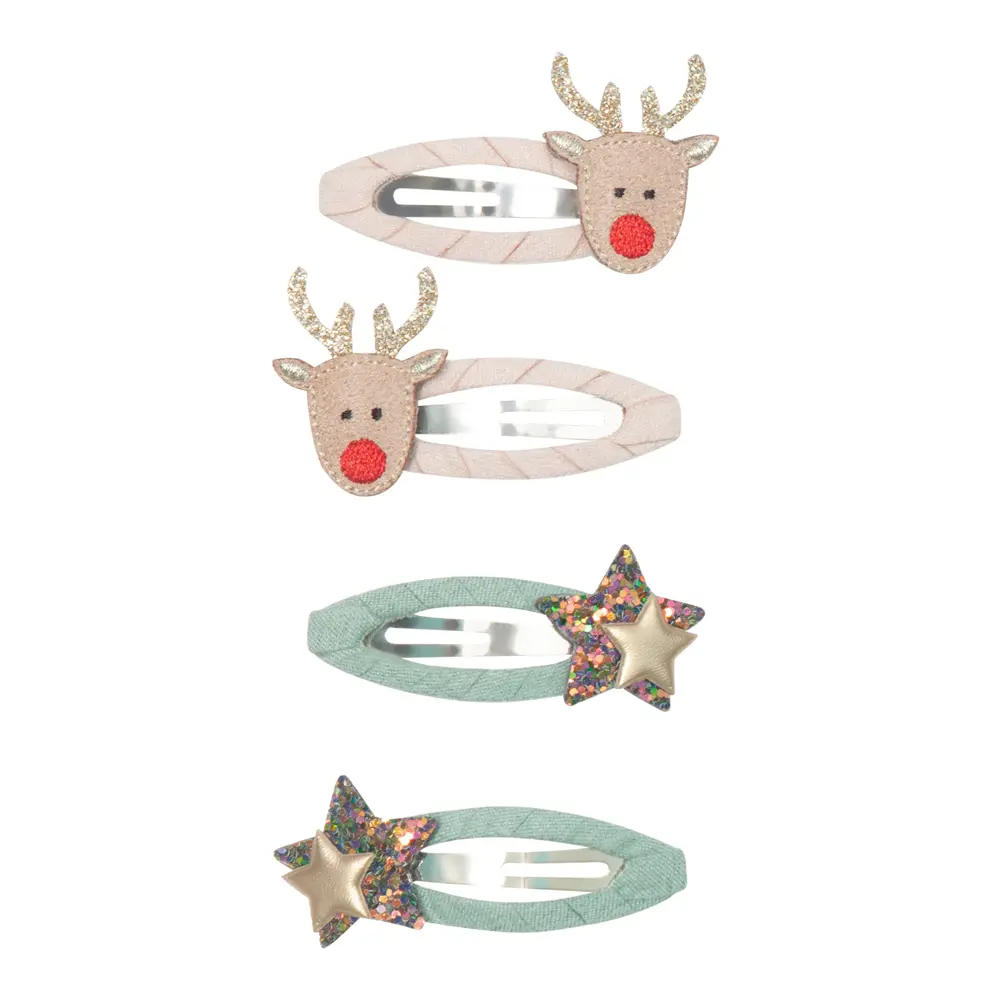 Mimi & Lula AW23 Xmas聖誕馴鹿滴答夾/ 4入