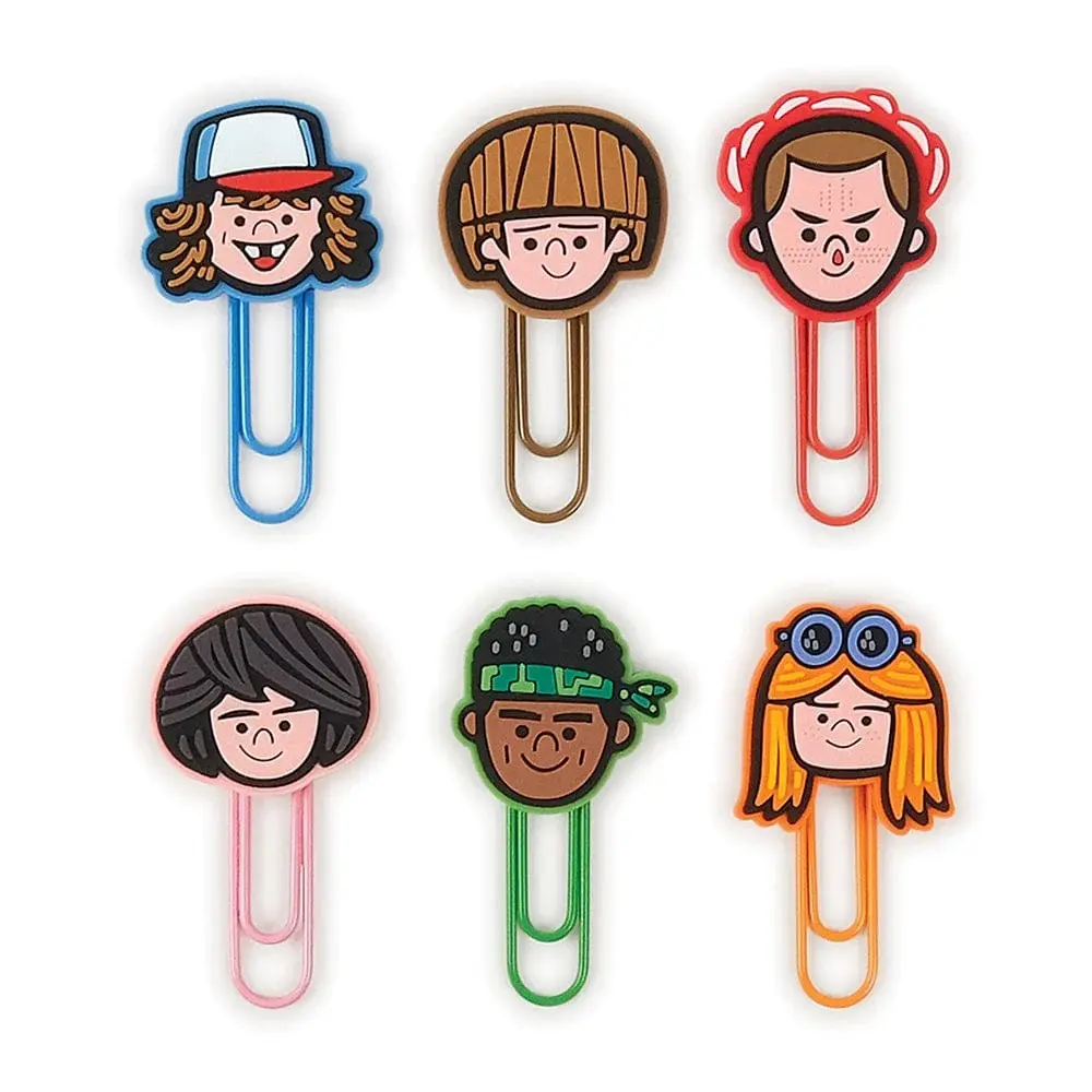 美國 Fred & FRIENDS 怪奇物語 霍金斯高中迴紋針/ 六入組