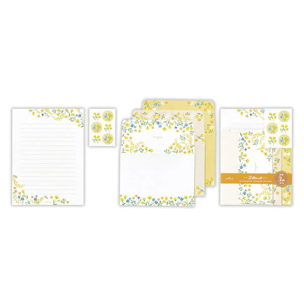 美國 Hallmark 信封信紙組/ 小花園/ 閃亮