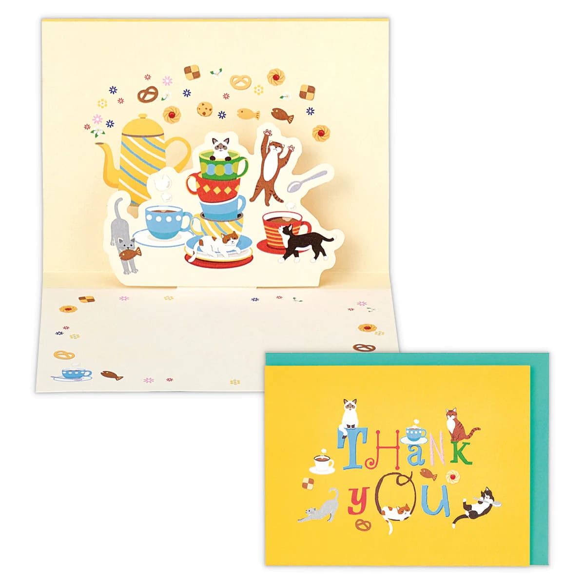 美國 Hallmark 立體感謝卡/ 貓咪