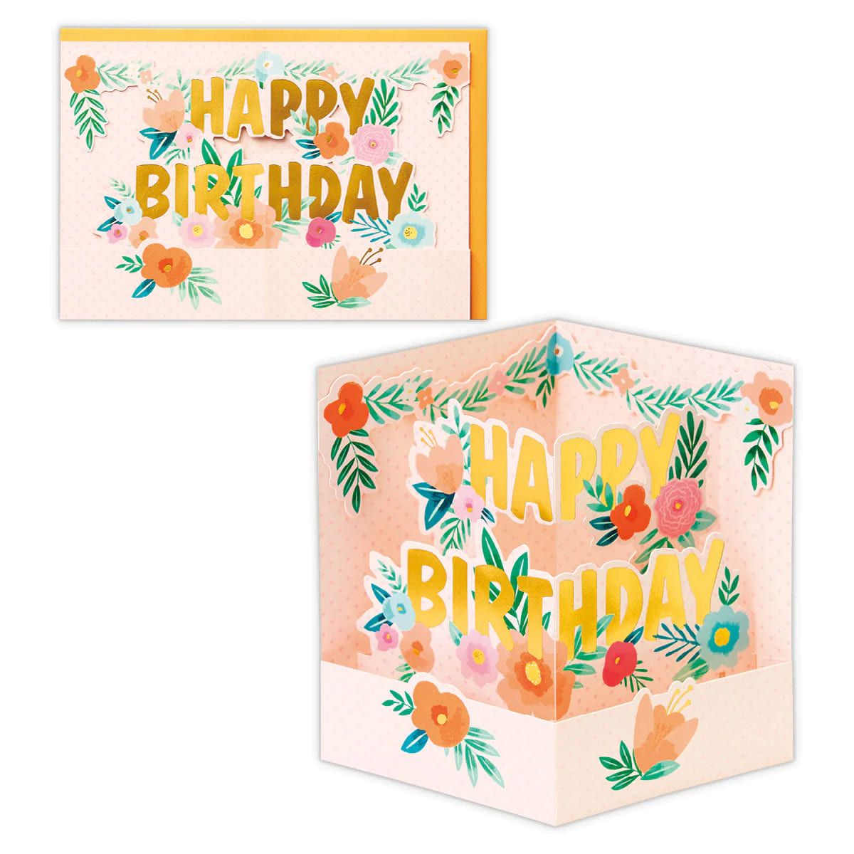 美國 Hallmark 立體生日卡/ 花