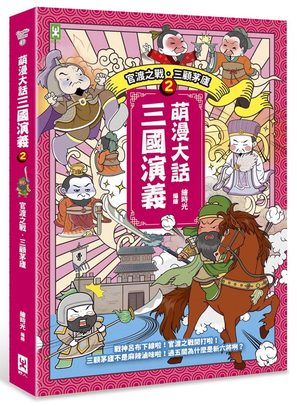 萌漫大話三國演義 2: 官渡之戰．三顧茅廬 (附三國鼎立手繪大事記超長海報-右半圖)