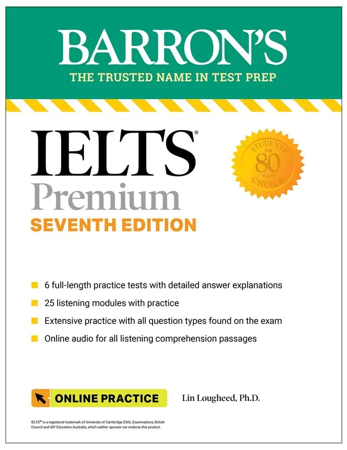 IELTS Premium: 6 Practice Tests+Comprehensive Review+Online Audio (7 Ed.)