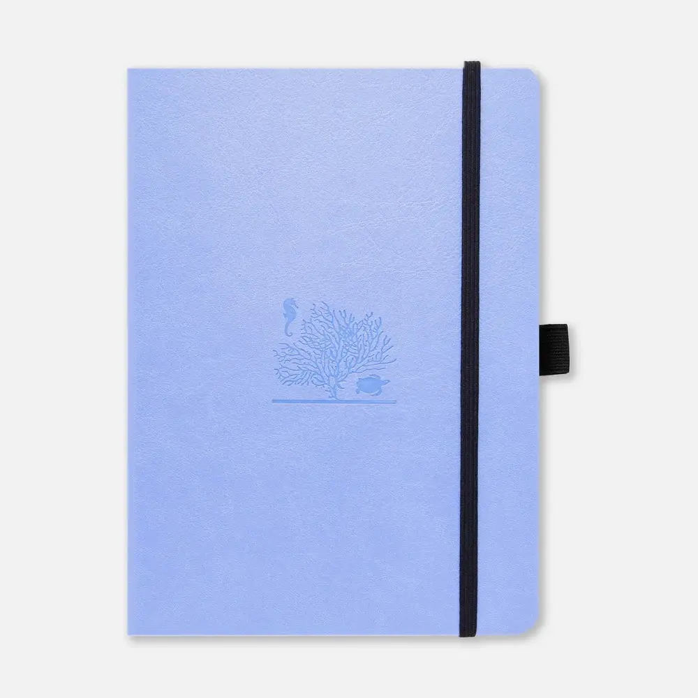 英國 Dingbats* 方點筆記本/ A5+/ Sky Blue Great Barrier Reef