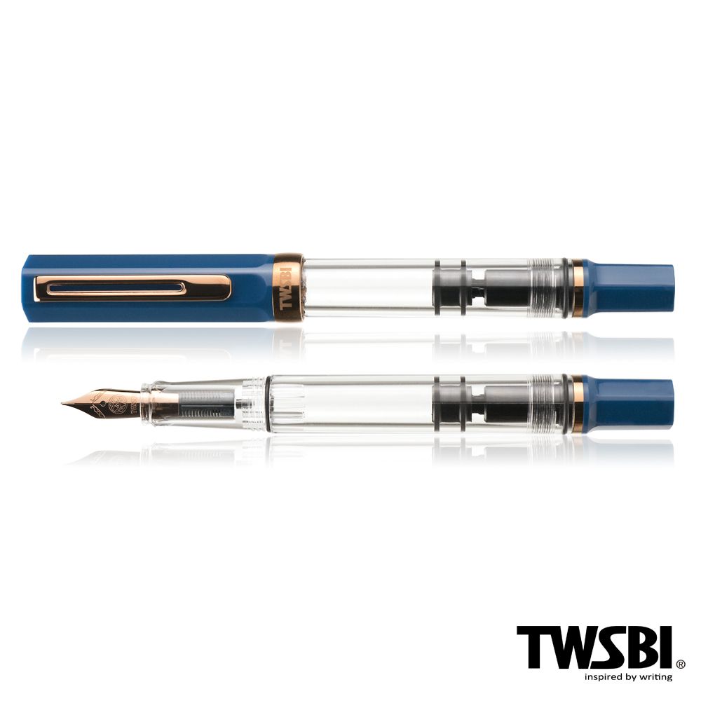 TWSBI ECO活塞上墨鋼筆/ 靛藍古銅/ Stub 1.1