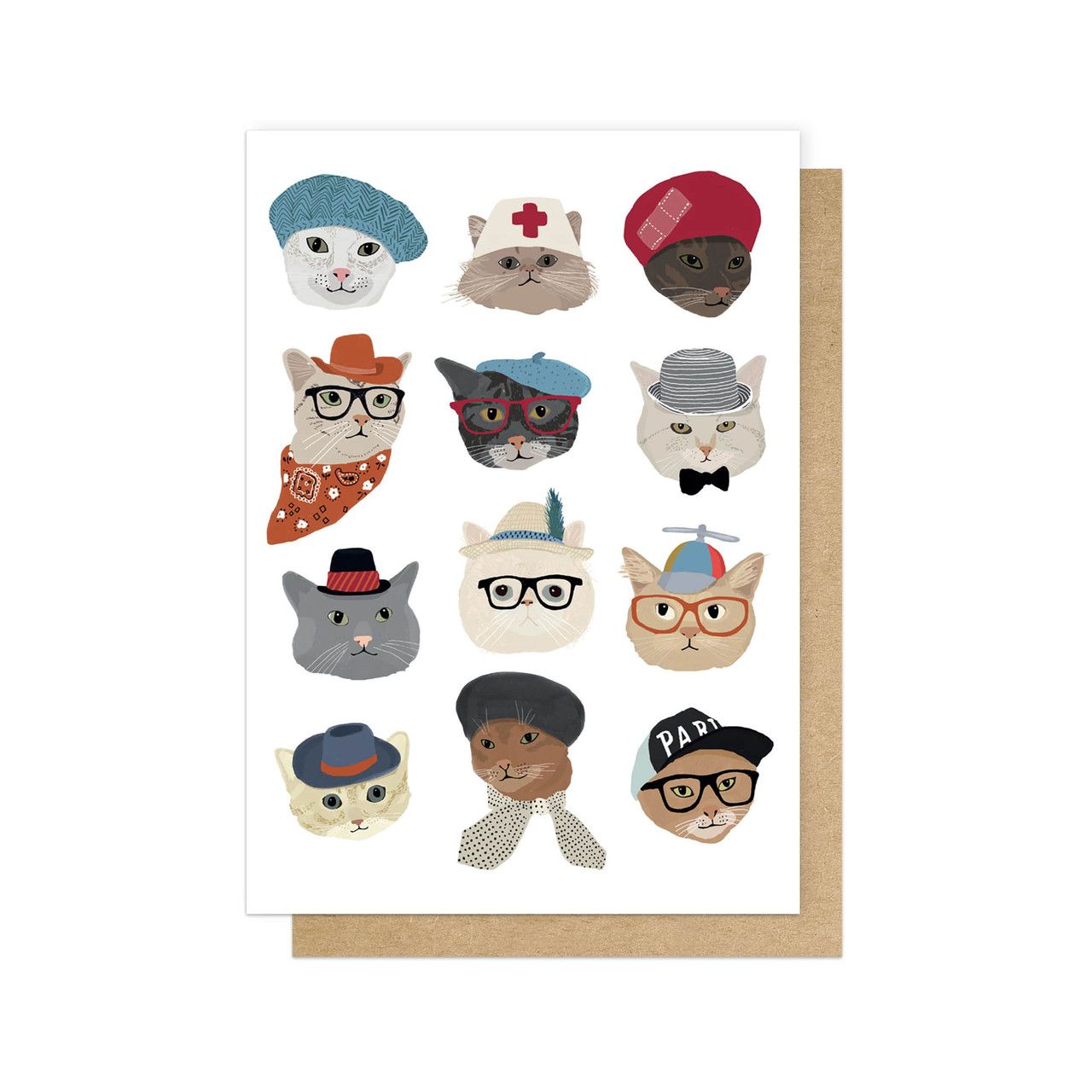 英國EAST END PRINTS 萬用卡/ Hanna Melin/ Cats in Hats