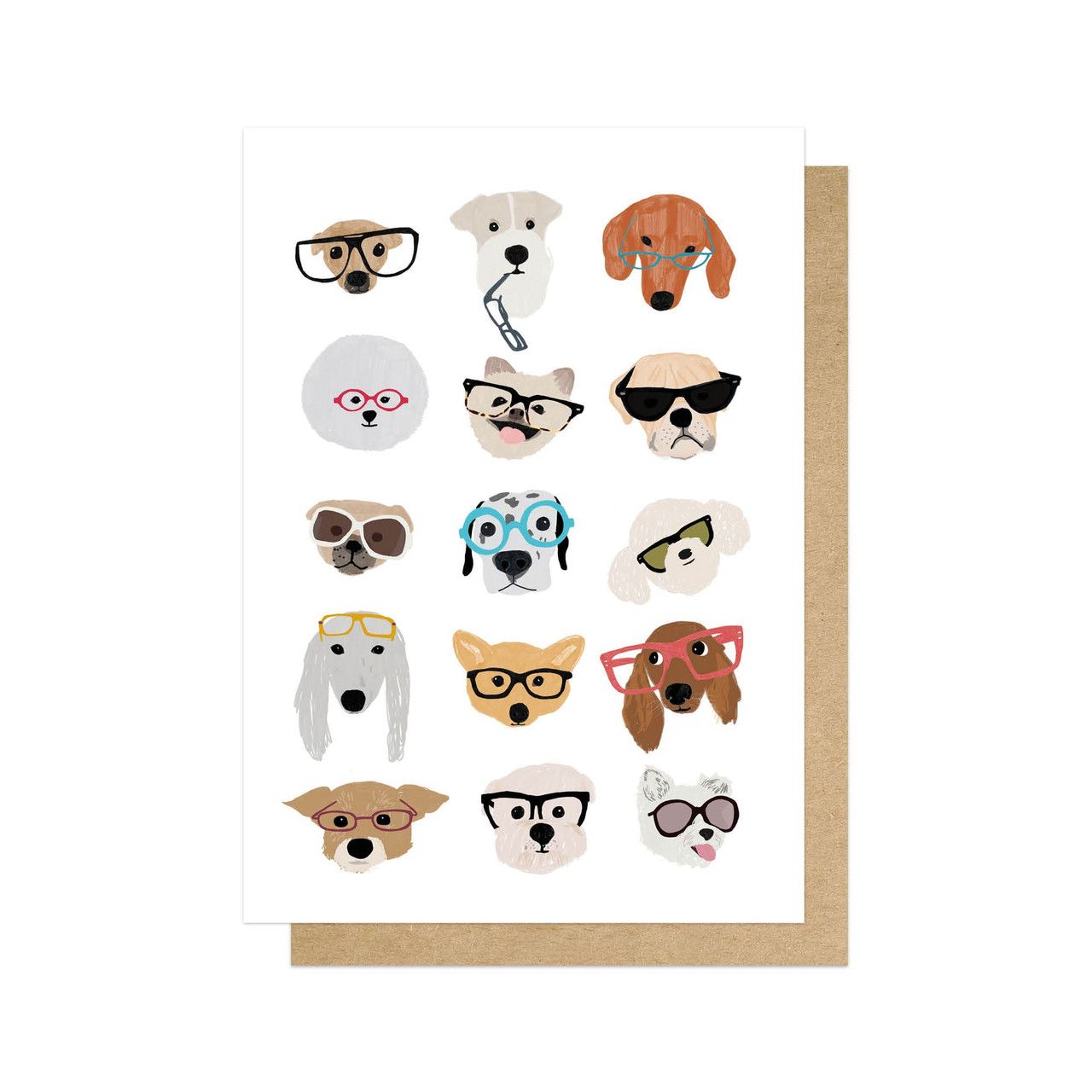 英國EAST END PRINTS 萬用卡/ Hanna Melin/ Dogs in Glasses