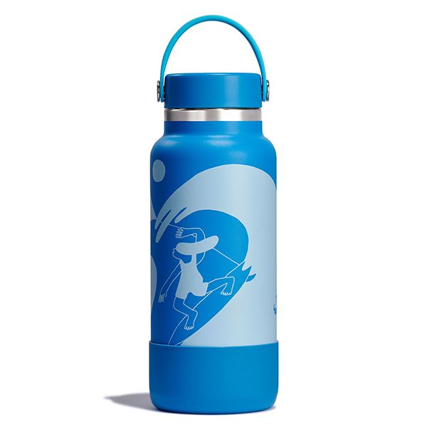 Hydro Flask Ty Williams 32oz寬口真空保溫鋼瓶/ 藍寶石