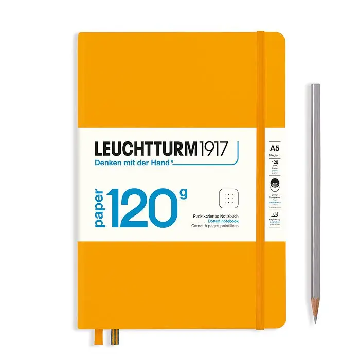 德國 LEUCHTTURM1917 120g 硬殼筆記本/ A5/ 日出/ 方點