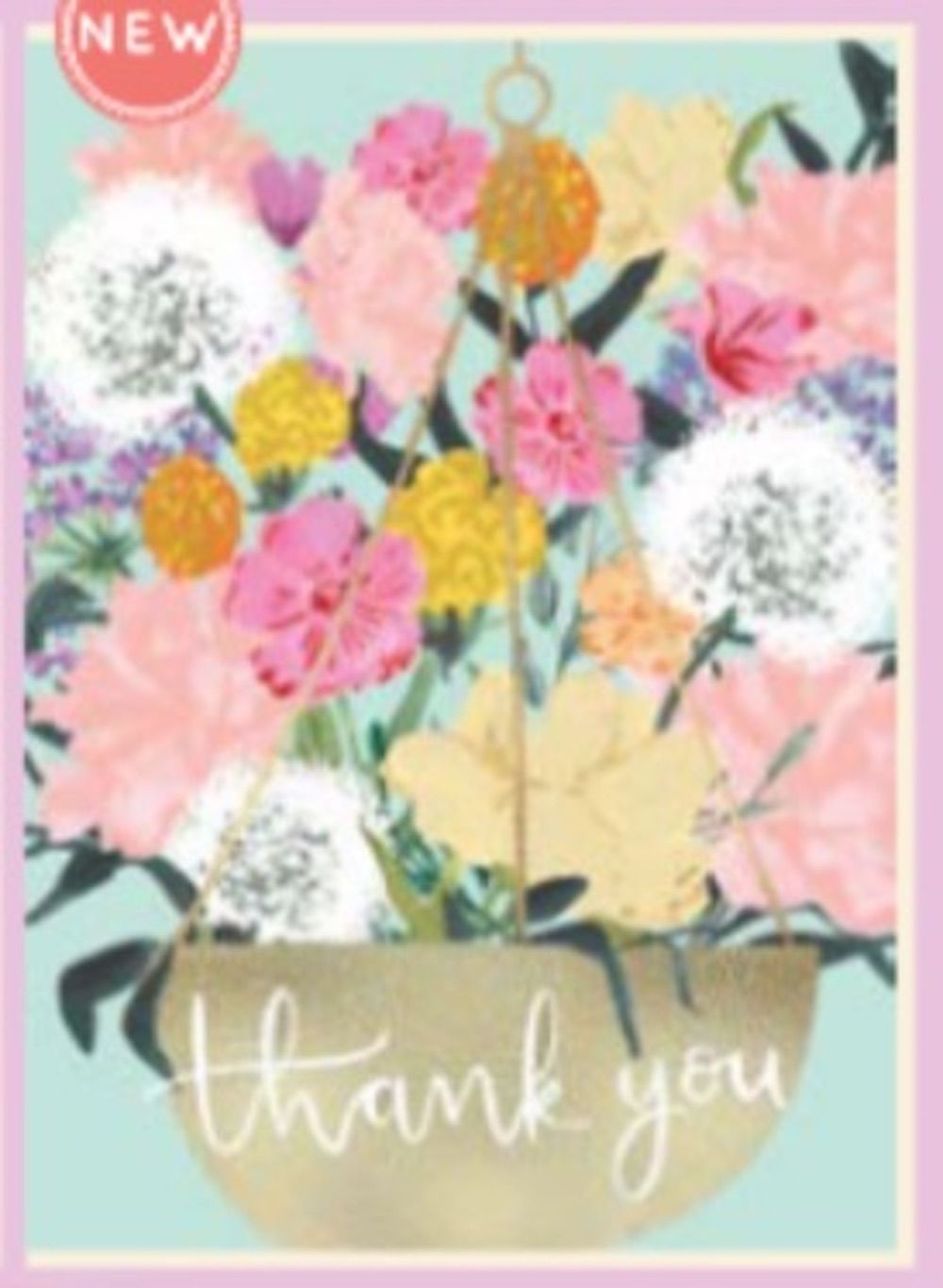 LOUISE TILER感謝卡/ Thank You Hanging Flowers/ 繽粉花束