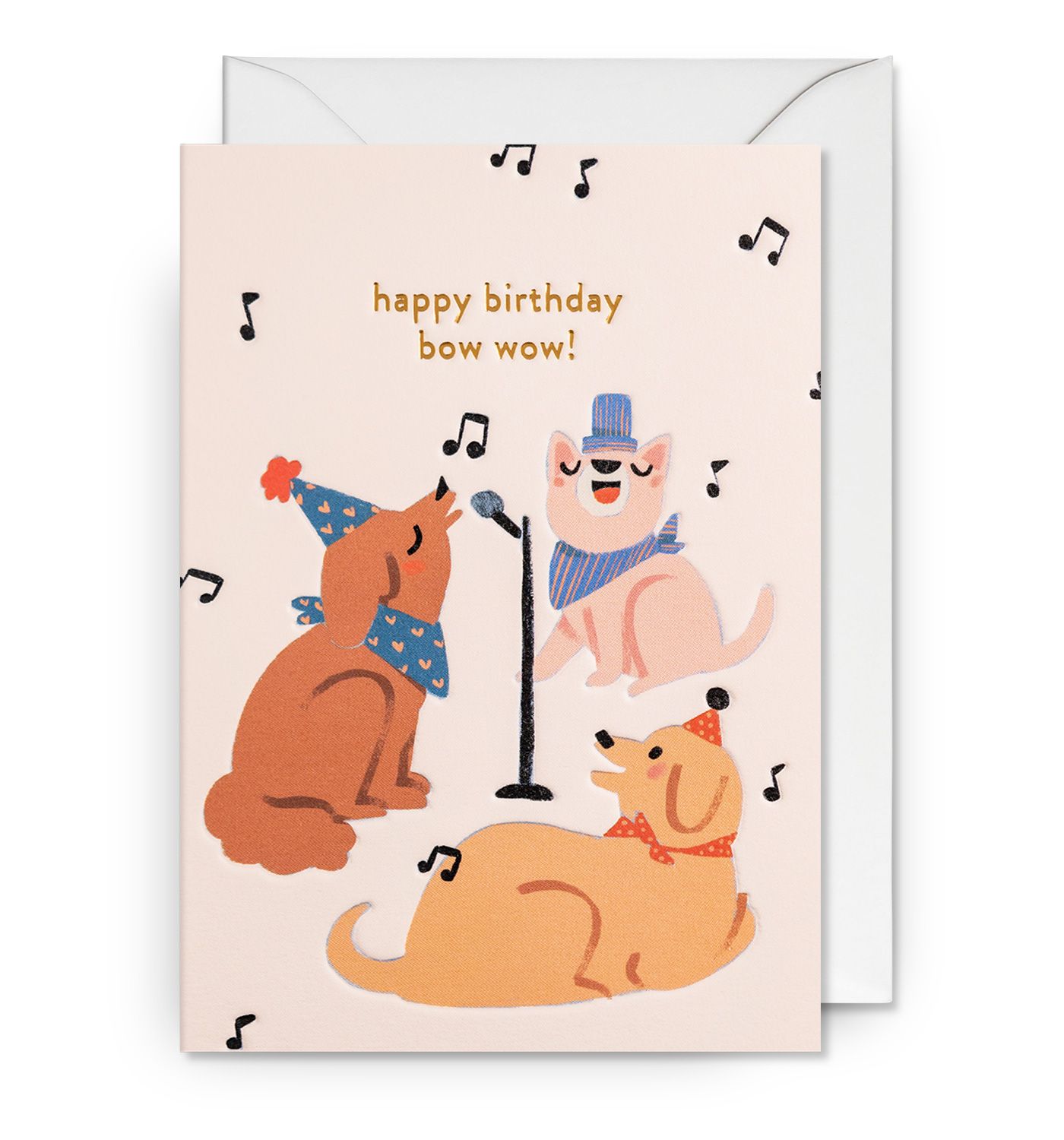 英國 LAGOM DESIGN 生日卡/ Elena Comte/ Happy Birthday Bow Wow!
