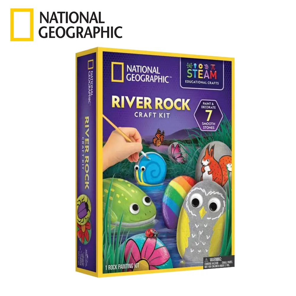NATIONAL GEOGRAPHIC國家地理 彩繪鵝卵石手作套組