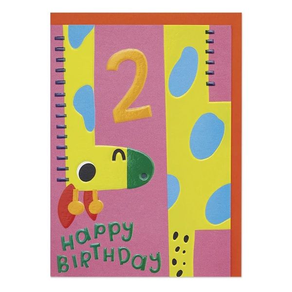 英國 RASPBERRY BLOSSOM 生日卡/ Zoopa Doopa/ 2 Happy Birthday