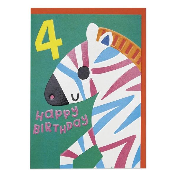 英國 RASPBERRY BLOSSOM 生日卡/ Zoopa Doopa/ 4 Happy Birthday