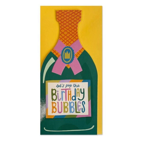 英國 RASPBERRY BLOSSOM 生日卡/ Cheers/ Let's Pop the Birthday Bubbles