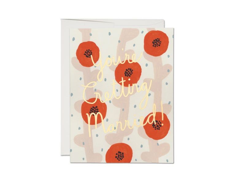美國 RED CAP 結婚賀卡/ Wedding Poppies