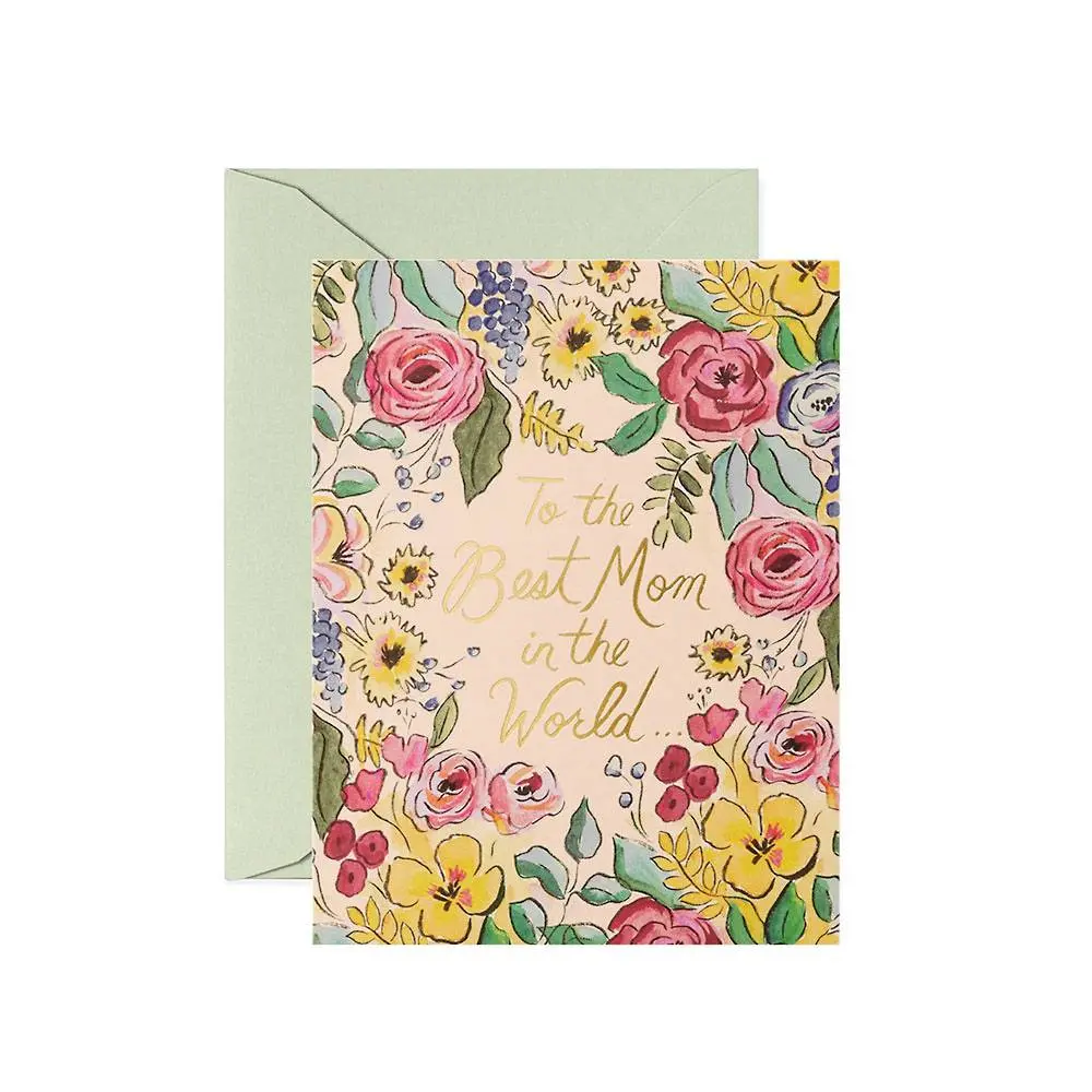 美國 RIFLE PAPER 母親卡/ Best Mom in the World