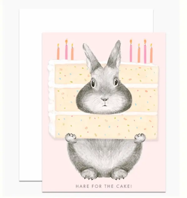 DEAR HANCOCK生日卡/ Hare for the Cake/ 兔子與大蛋糕
